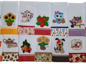 Kit Pano de Prato Bordado Atacado 30 PEÇAS Sacaria Santa Margarida Kit Pano de Prato Bordado Atacado 30 PEÇAS Sacaria Santa Margarida