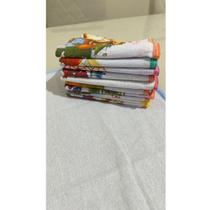 Kit Pano de Prato com Viés 100 Algodão 45x75 Super Absorvente Kit 20, 30 ou 50 Panos de Copa Resistentes para Cozinha