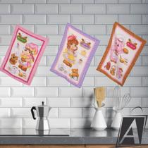 Kit Pano de Prato Dohler Happy Kitchen Sortido 6 Peças Kit Pano de Prato Dohler Happy Kitchen Sortido 6 Peças