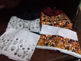 Kit pano de prato e puxa-saco Kit pano de prato e puxa-saco