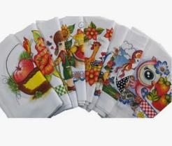 Kit Pano De Prato Estampado Pé De Galinha Atacado 30un Maria Graciosa