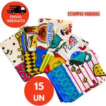 Kit Pano De Prato Guardanapo Copa Cozinha Secar Louça Atoalhado Felpudo Premium 40x60 Estampado