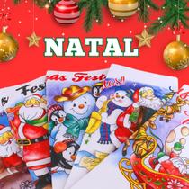 Kit Pano de Prato Natal Pé de Galinha Estampas Natalinas - tamanho grande Kit Pano de Prato Natal Pé de Galinha Estampas Natalinas - tamanho grande