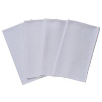 Kit Pano de Prato Premium 60x42 Estampado Branco com Bainha Cozinha Copa