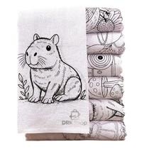 Kit Pano De Prato Riscado Para Pintura Branco Pintar - 10 Un