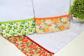 Kit Pano de Pratos 3 peças - Estampa Pequena