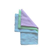 Kit Pano Microfibra Atoalhado de Limpeza 30x30cm Super Absorvente Multiuso 03 unid Pano Flanela