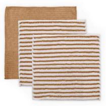 Kit Pano Multiuso Enxuga E Limpa Microfibra 3 Pçs Terracota