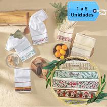 Kit Pano Prato Copo Atoalhado Teka Gourmet Premium Cozinha Absorventes e Duráveis 1 até 6 Unidades