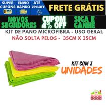 Kit Panos Microfibra 3 6 Unidades Multiuso Toalha Mágica Carro Reutilizável Flanela Limpa Vidro Kit Panos Microfibra 3 6 Unidades Multiuso Toalha Mágica Carro Reutilizável Flanela Limpa Vidro