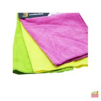 Kit Panos Microfibra 3 6 Unidades Multiuso Toalha Mágica Carro Reutilizável Flanela Limpa Vidro