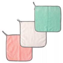 Kit panos para limpeza multiuso 3 unidades 24 cm x 24 cm