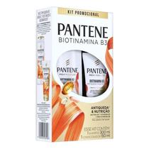 Kit Pantene Biotinamina B3 Antiqueda & Nutrição Shampoo 300ml + Condicionador 150ml Kit Pantene Biotinamina B3 Antiqueda & Nutrição Shampoo 300ml + Condicionador 150ml