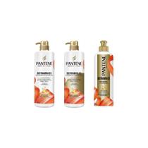 Kit Pantene Biotinamina Shampoo 510Ml+Cond 510Ml+Cr Pentear