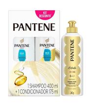 Kit Pantene Brilho Extremo Shampoo 400ml + Condicionador 175ml + Creme Para Pentear 240g