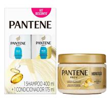 Kit Pantene Brilho Extremo Shampoo 400ml+ Condicionador 175ml + Máscara Capilar Hidratação 270ml