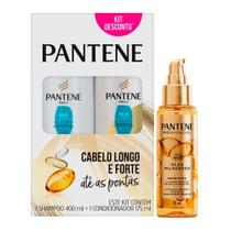 Kit Pantene Brilho Extremo Shampoo 400ml + Condicionador 175ml + Óleo Milagroso Queratina 95ml Kit Pantene Brilho Extremo Shampoo 400ml + Condicionador 175ml + Óleo Milagroso Queratina 95ml