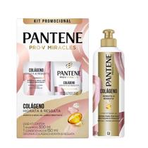 Kit Pantene Colágeno Shampoo 300ml + Condicionador 150ml + Creme Para Pentear 240g Kit Pantene Colágeno Shampoo 300ml + Condicionador 150ml + Creme Para Pentear 240g