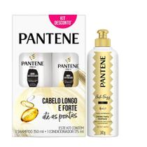 Kit Pantene Hidro Cauterização Shampoo 350ml + Condicionador 175ml + Creme Para Pentear 240g