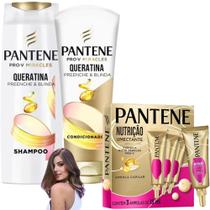 Kit Pantene Miracles Ampola Umectante Milagroso Nutrição Queratina Preenche e Blinda ProV Miracles