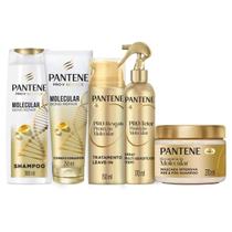 Kit Pantene Molecular Bond Repair - Shamp + Cond + Másc + Leave-In + Spray Kit Pantene Molecular Bond Repair - Shamp + Cond + Másc + Leave-In + Spray