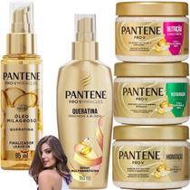 Kit Pantene Óleo Extra Milagroso Nutrição Umectante Pro-V Miracles Restauração Total Queratina