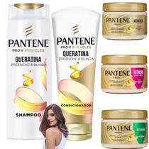 Kit Pantene Pro-V Miracles Nutrição Hidratação Restauração Total Óleo Milagroso Queratina Intensivo