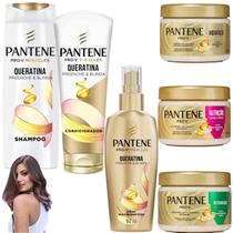 Kit Pantene Pro-V Miracles Spray Shampoo Condicionador Mascara Cronograma Capilar Tratamento