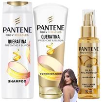 Kit Pantene Pro-V Shampoo Condicionador Óleo Milagroso Miracles Extraordinário Hidratação Nutrição