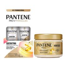 Kit Pantene Queratina Shampoo 300ml + Condicionador 150ml + Máscara Capilar Hidratação 270ml Kit Pantene Queratina Shampoo 300ml + Condicionador 150ml + Máscara Capilar Hidratação 270ml