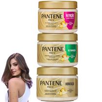Kit Pantene Restauração Pro-v Perolas Nutrição Hidratação Restauração Cronograma Capilar Completo Queratina