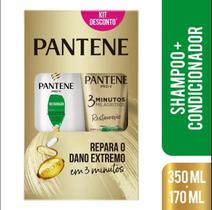 Kit Pantene Shampoo 350ml + Condicionador 170ml Restauração