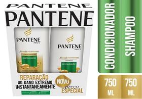 Kit Pantene Shampoo 750ml + Condicionador 750ml Restauração