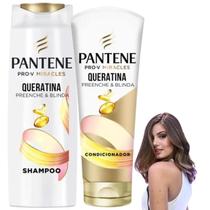 Kit Pantene Shampoo Condicionador Pro-V Queratina Miracles