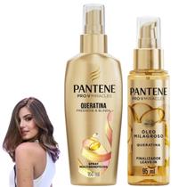 Kit Pantene Tratamento Milagroso Miracles Óleo Spray Finalizador Extraordinário Elixir Acidificante