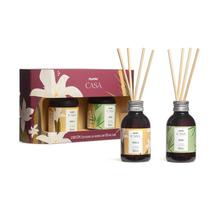 Kit Panvel Casa Com 2 Difusores De Aromas Bambu E Vanilla 100ml Cada Kit Panvel Casa Com 2 Difusores De Aromas Bambu E Vanilla 100ml Cada