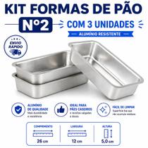 Kit Pão Nº2 Bolo Inglês Com 3 peças