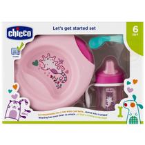 Kit Papa 6m+ Prato Térmico Colher Copo Menina - Chicco