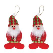 Kit papai noel Enfeite natalino natal p/ arvore de natal 17cm Kit papai noel Enfeite natalino natal p/ arvore de natal 17cm