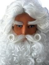 Kit Papai Noel Realista Luxo Barba Bigode E Sobrancelha+Cola Kit Papai Noel Realista Luxo Barba Bigode E Sobrancelha+Cola