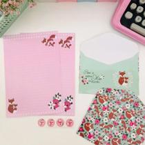 Kit Papeis de Carta com Envelope La Palomita - Buendia