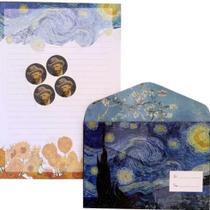 Kit Papeis de Carta com Envelopes La Palomita - Van Gogh