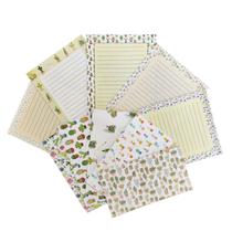 Kit Papéis De Carta Decorados Com 10 + Envelopes Cactus