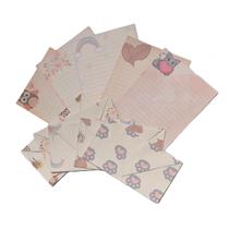 Kit Papéis de Carta Decorados Com 10 + Envelopes Estampados