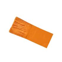 Kit Papel De Bala Seda Com 2 Franjas Laranja C/48Un Balas