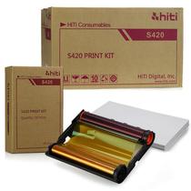 Kit Papel E Ribbon Hiti Para S420 - 6 Unidades