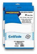 Kit Papel Especial Premium 180gm2 A4 100 Folhas Masterprint Branco Kit Papel Especial Premium 180gm2 A4 100 Folhas Masterprint Branco