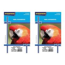 Kit Papel fotográfico glossy 100 fls 135 grs Masterprint Kit Papel fotográfico glossy 100 fls 135 grs Masterprint