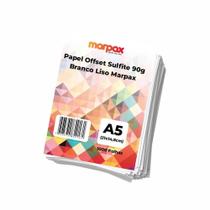Kit Papel Offset Sulfite A5 90g Branco Marpax 1000 folhas Kit Papel Offset Sulfite A5 90g Branco Marpax 1000 folhas