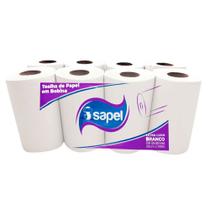 Kit Papel Toalha Bobina 3un Folha Simples Extra Luxo 20cmx100m 8 Rolos Isapel